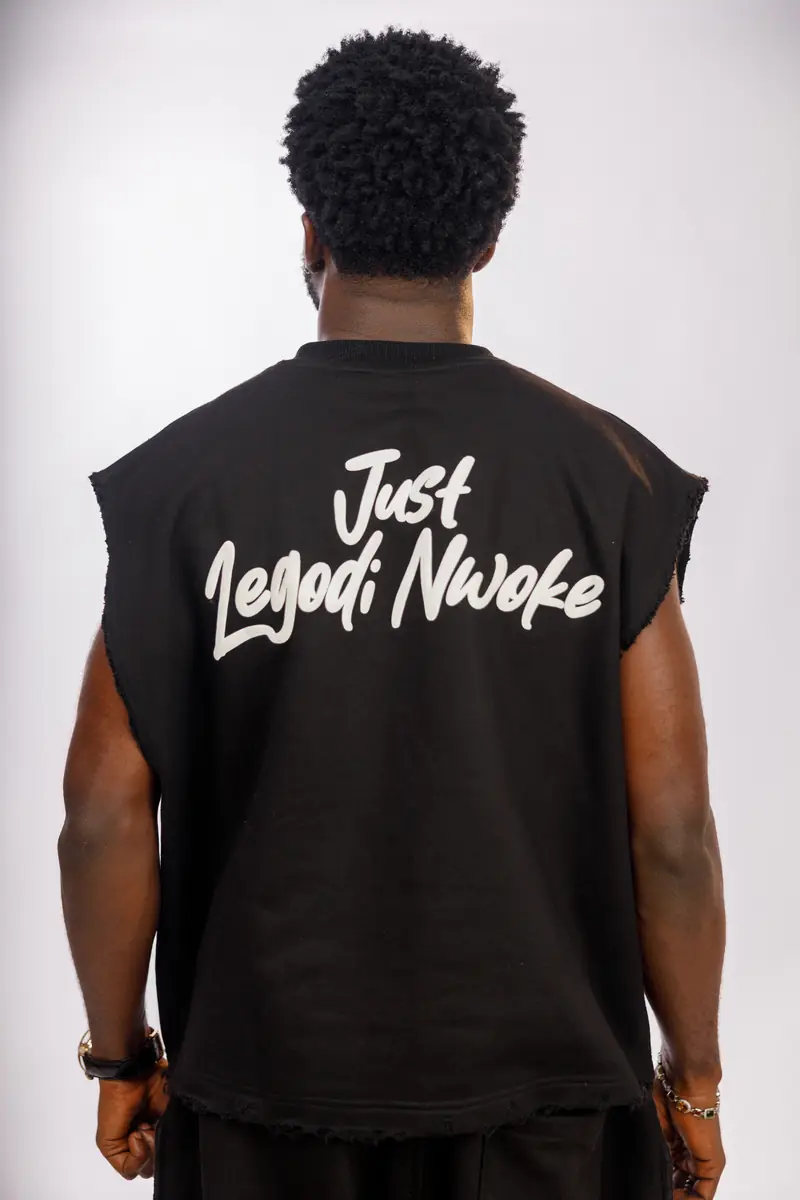 The Legodi set in Black, white print, back