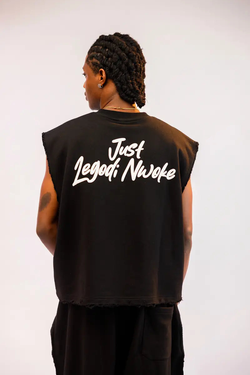 The Legodi set in Black, white print, back