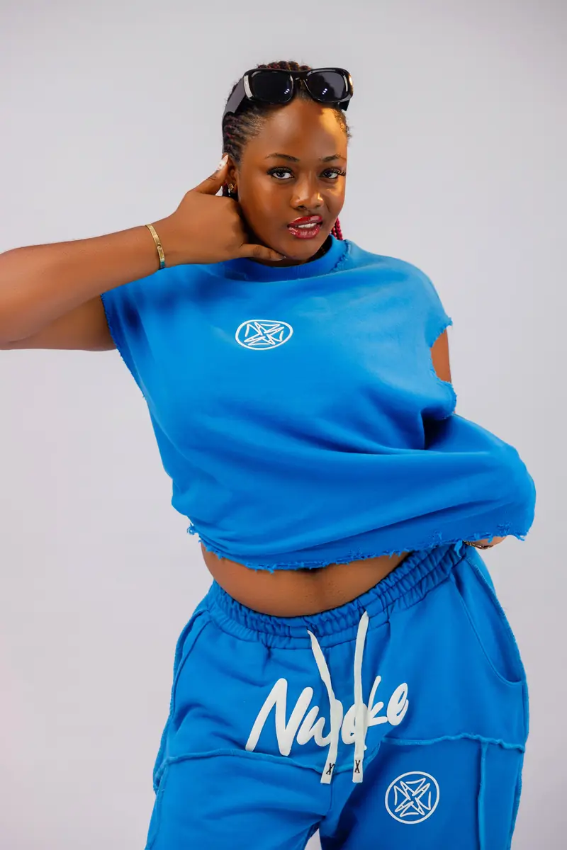 The Legodi set in Cobalt blue, white print, photo 11