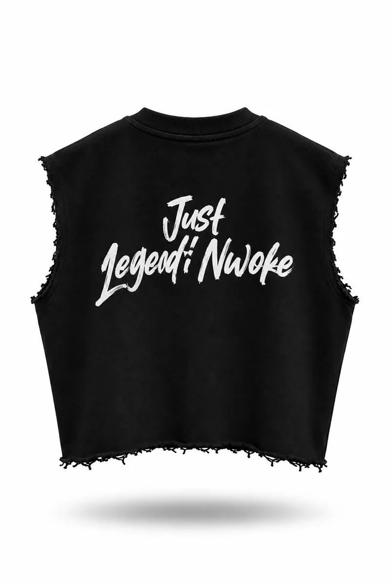 The Legodi top in Black, white print, back