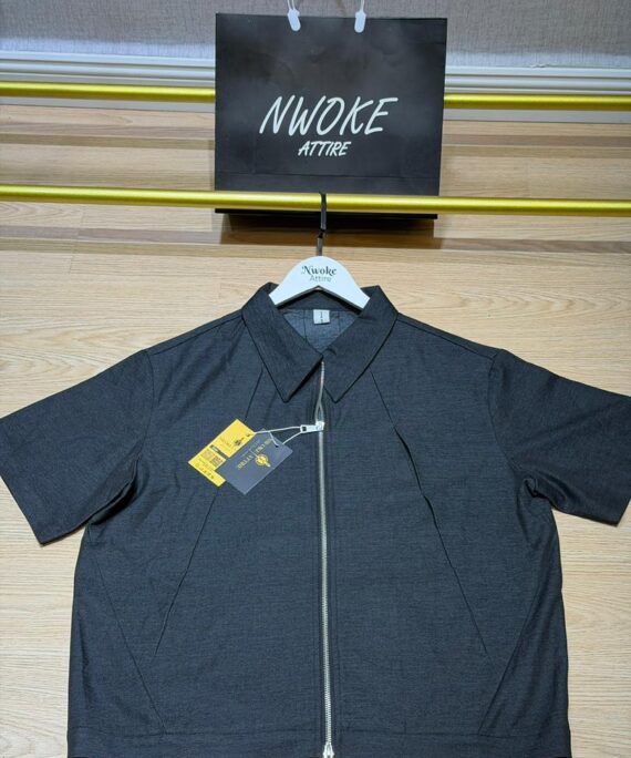 Exclusive Dark Ash Turkey Crop Shirt