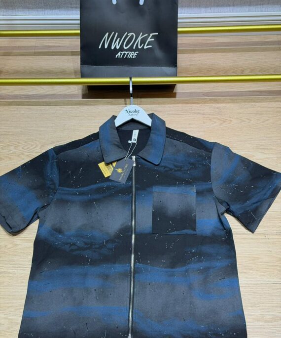 Short sleeve Dark Blue Turkey Shirt