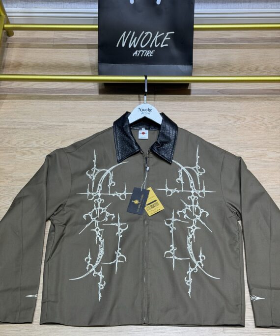 Long sleeve Grey zip Shirt