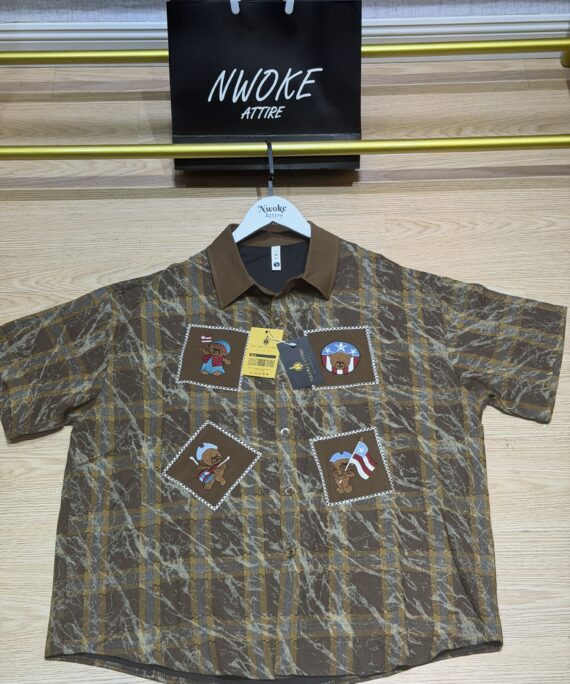 Short sleeve Brown Turkey shirt