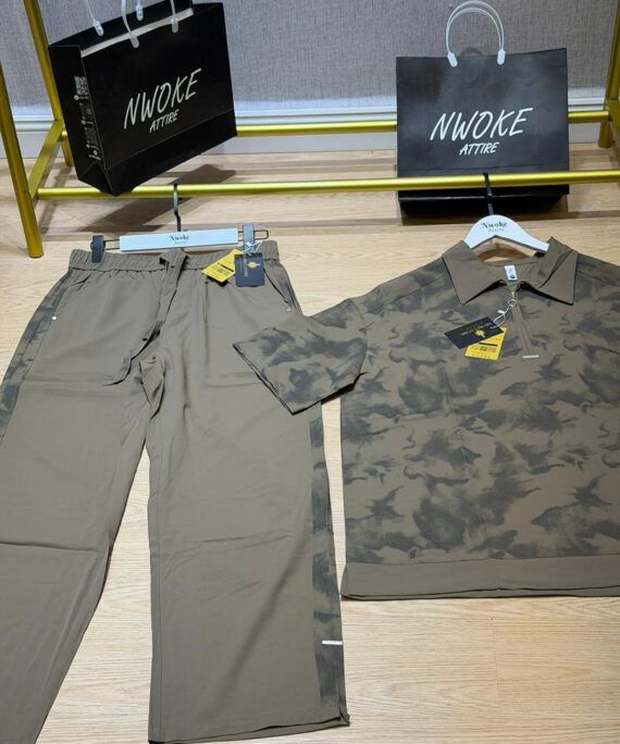 Essential Dark Brown Floral Pattern Turkey Set