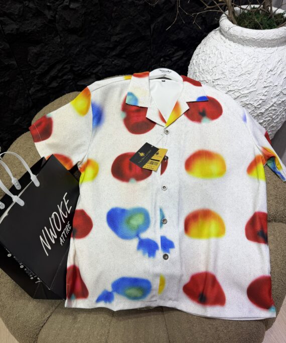 Chromatic Drift Cuban Shirt