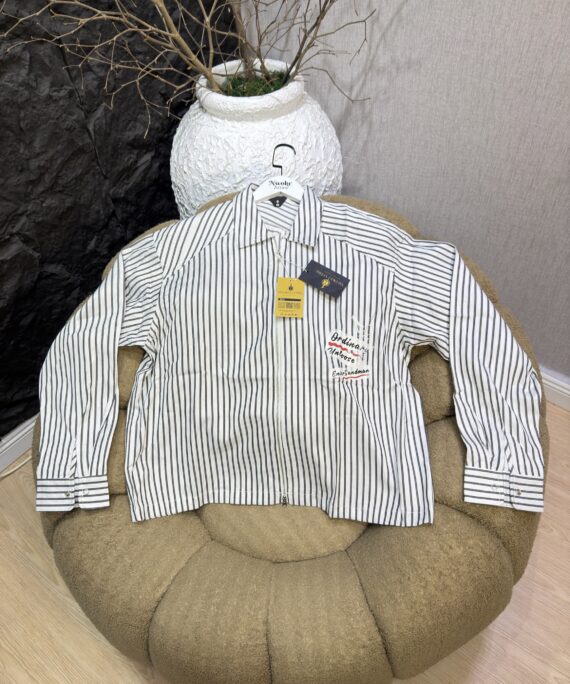 Ord Stripe Crop Shirt