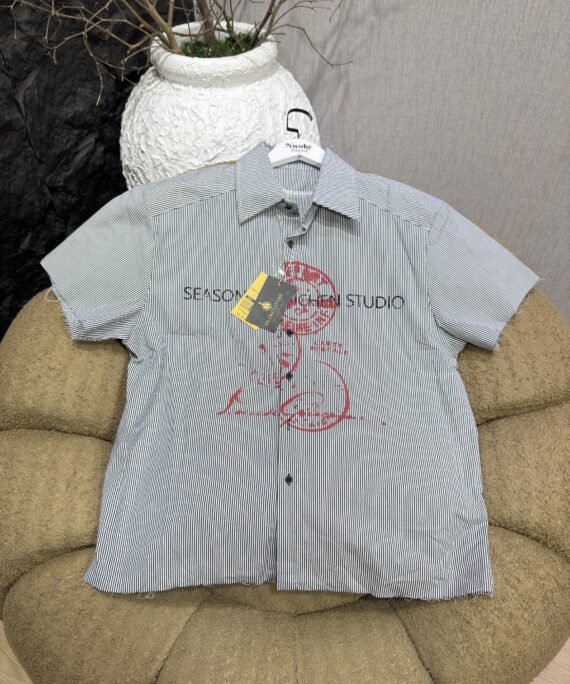 Script Pinstripe Shirt