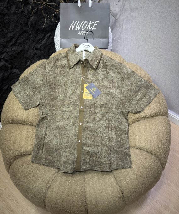 Floral Salt-dyed Shirt